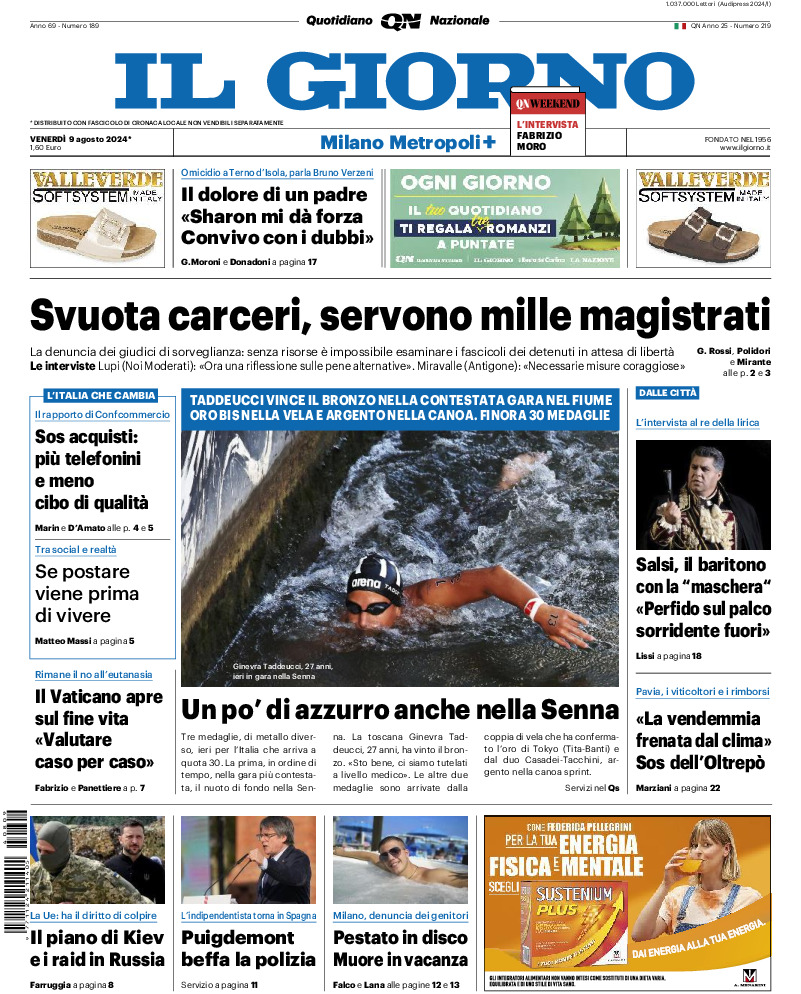 Prima-pagina-il giorno-edizione-di-oggi-20240809